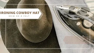 Ironing a Cowboy Hat Brim