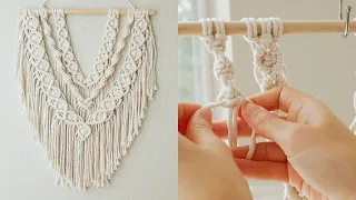 Macrame Wall Hanging | Easy Tutorial for Beginners