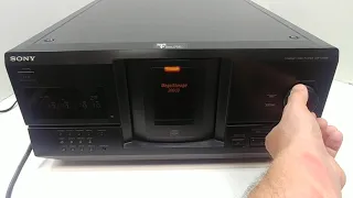 Sony CDP-CX235 Multi-CD Player 200 discs - demo video for Ebay listing