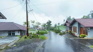 Heavy rain in the fairyland of Indonesia||A beautiful and cool mountain village