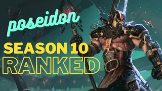 EARLY GAME ENEMY SURRENDER - Smite Season 10 Poseidon Midlane Ranked Conquest