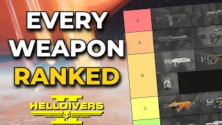 An "Utterly Flawless" Best Weapons Tier List - Helldivers 2