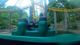 Loch Ness Monster Back Row POV! 2.7K 60FPS! #buschgardens #rollercoaster