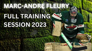 MARC-ANDRE FLEURY - FULL TRAINING SESSION - Goalie drills, team training and penalty shots