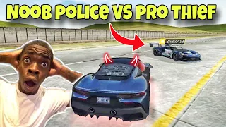 Noob police VS pro thief😱||Extreme car driving simulator😂||