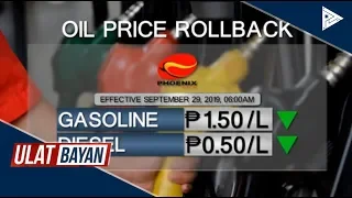 Oil price rollback; estimated LPG price rollback