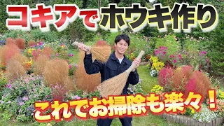 【誰でも簡単に作れます】これで庭もおうちもピカピカに！【コキアでほうきを作る方法】【園芸】【ガーデニング】