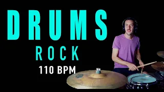 Drum Track rock - Groove With Me - 110bpm  🥁