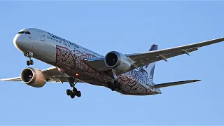 Qantas 787 Yam Dreaming Livery Landing At Perth Airport