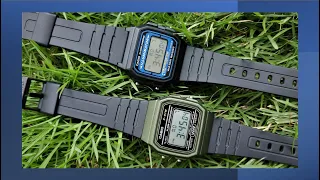 Casio  F-105W vs. F-91W