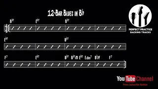 Slow Blues Shuffle Backing Track in Bb