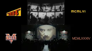 George Orwell's 1984 (1956/1984) side-by-side comparison