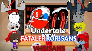 Undertale React to FATALERROR!SANS VS VHS!SANS