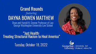 Fall 2022 Grand Rounds Lecture featuring Dayna Bowen Matthew
