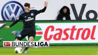 38 Metre Free Kick - Hamburg's Hakan Calhanoglu Scores a Sensational Goal