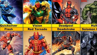 Marvel vs DC Copycats Characters Comparison