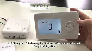 Hotowell Wifi wireless boiler thermostat 31-WKT13-WF use instructions