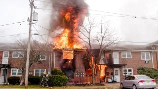 2 Alarm Fire MULTIPLE APARTMENTS FULLY INVOLVED Lakewood, New Jersey 12/4/21