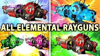 ALL ELEMENTAL RAYGUN UPGRADES EASTER EGG GUIDE (Alpha Omega Zombies Tutorial)