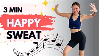 3 MIN HIIT CARDIO FAT BURN WORKOUT with Ciara - Level Up | Dance HIIT Workout easy to follow