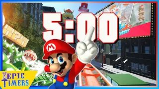 5 Minute Mario Roller Coaster Countdown Timer with Music!