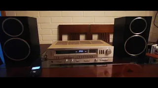 Technics SA-222 / WHARFEDALE Diamond 220 audio test