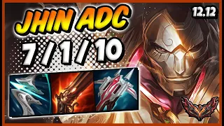 Jhin vs Caitlyn ADC / KR Grandmaster / Patch 12.12 / Season 12 [ 7 / 1 / 10 ] 🔰