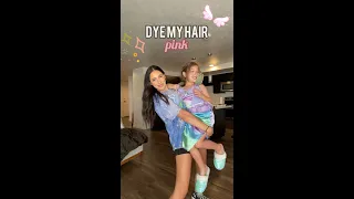 5 Year Old Dyes My Hair Pink 👀💖 #shorts #prank #couples