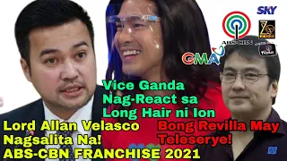 🔴 ABS-CBN FRANCHISE UPDATE; Vice Ganda Nag-React sa Long Hair Ion Perez; Bong Revilla May Teleserye!