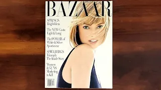 Harper's Bazaar February 1994 Linda Evangelista | ASMR Magazine Flip Through