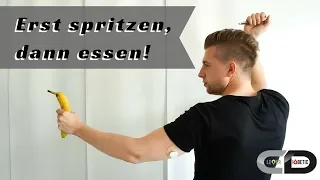 Erst spritzen, dann essen! Wie der Spritz-Ess-Abstand euren Blutzuckerspiegel verbessern kann.