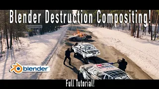 Blender VFX Tutorial: Destruction/Grunge Compositing: Police Arrest