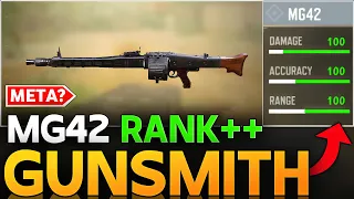 MG42 BEST GUNSMITH WITH HIGH FIRE RATE + ZERO RECOIL | DO YOU THINK NEW MG42 IS META COD MOBILE |