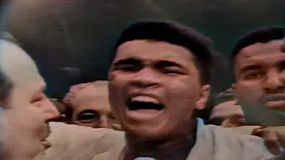 "I Shook up the World!" - COLOR Muhammad Ali Post-Fight Interview after beating Sonny Liston 1964