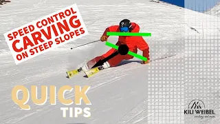 Q U I C K T I P S // how to ski / carving speed control steep slopes