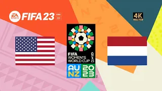 USA vs Netherlands | FIFA 23 Gameplay | Women's World Cup 2023 | Group Stage [4K 60FPS]