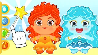 BEBÉS ALEX Y LILY 💧🧚‍♀️🔥 El Cuento de las Hadas de los Elementos