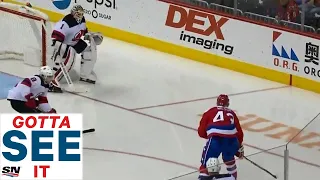 GOTTA SEE IT: Tom Wilson Scores Shorthanded From Bad Angle Just 8 Seconds Into Period