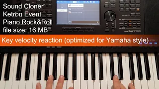 Ketron EVENT Piano Rock&Roll, is on a yamaha PSR SX700. Voice expansion for PSR & Genos.