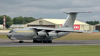 Ilyushin Il-76 MD from the Ukraine Air Force departure at RAF Fairford UK