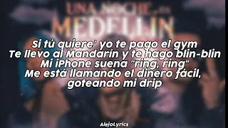 Cris Mj, Karol G, Ryan Castro   Una noche en Medellín Remix Letra Lyrics