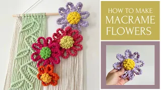 How To Make A Macrame Flower | EASY Macrame Tutorial