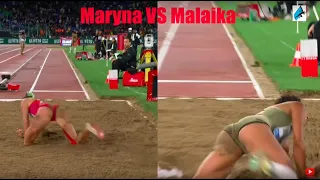 Malaika Mihambo VS Maryna Bekh-Romanchuk Long Jump Rome Diamond League 2022