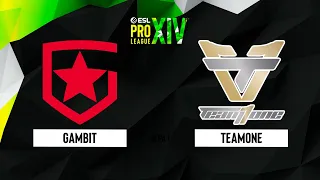 Gambit vs TeamOne | Лучшие моменты | ESL Pro League Season 14