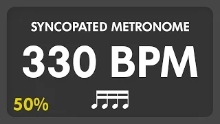 330 BPM - Syncopated Metronome - 16th Notes (50%)