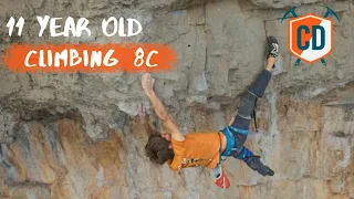 Theo Blass: 11 Years Old And Crushing 8c | Climbing Daily Ep.1808