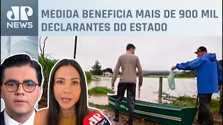 1º lote de restituição para Rio Grande do Sul supera R$ 1,1 bilhão; Amanda Klein e Vilela comentam