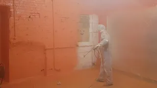 Покраска стен с аппаратом YOKiJi 120