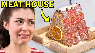 Making a Meat & Cheese “Gingerbread” House
