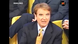 Paolo Limiti 1a puntata di "Alle due su Rai Uno" (1999) con L. Cuccarini, A. Bocelli, G. Ingrassia